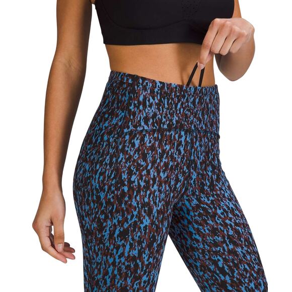 Lululemon Swift Speed High-Rise Tight 28" Leopard Camo Blue Nile Multi Sz 2 NWT - Picture 3 of 12